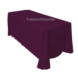 15 Pack 90"×156" Tablecloths 100% Polyester 25 Colors Wholesale Wedding Catering"