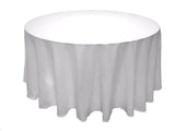 5 Pack 132" Inch Round Polyester Tablecloth 24 Color Table Cover Wedding Banquet"
