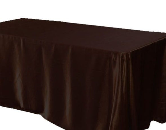 126 X 60 Inch Rectangular Satin Tablecloth Wedding Party Seamless Table Cover