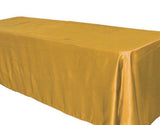 12 Pack 90x156" Rectangular Satin Tablecloth Wedding Party Catering"