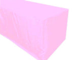 6' Ft. Fitted Polyester Tablecloth Trade Show Booth Party Table Cover Light Pink"
