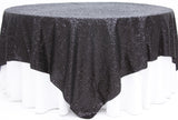 Sequin Overlay 54" × 54" Sparkly Shiny Tablecloth Design 4 Colors Wedding Party"