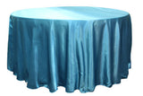 5 Pack 120" Inch Round Satin Tablecloth 21 Colors Table Cover Wedding Banquet"