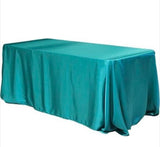 6 Pack 90x156" Rectangular Satin Tablecloth Wedding Party Catering"