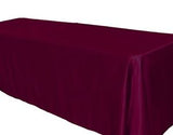15 pack 90x132" Rectangular Satin Tablecloth Wedding Party Catering"