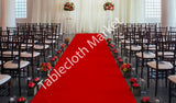 30 Ft Satin Aisle Runner 60" Wide 100% Seamless Fabric Wedding 20 Colors
