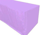 5' Ft. Fitted Polyester Table Cover Wedding Banquet Event Tablecloth Lavender"