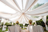20 yards 120" Wide Sheer Voile Chiffon Fabric By Yard Draping Panel Wedding