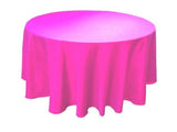 15 Pack 120" Inch Round Polyester Tablecloth 24 Color Table Cover Wedding Party