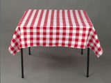 25 pack 54" x 54" Square Overlay checkered Tablecloth100% polyester Restaurant"