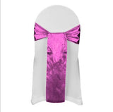 Tissue Lame Chair Sashes 6" X108" Bow Metallic 100% Polyester 8 Colors Wedding