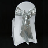 Tissue Lame Chair Sashes 6" X108" Bow Metallic 100% Polyester 8 Colors Wedding